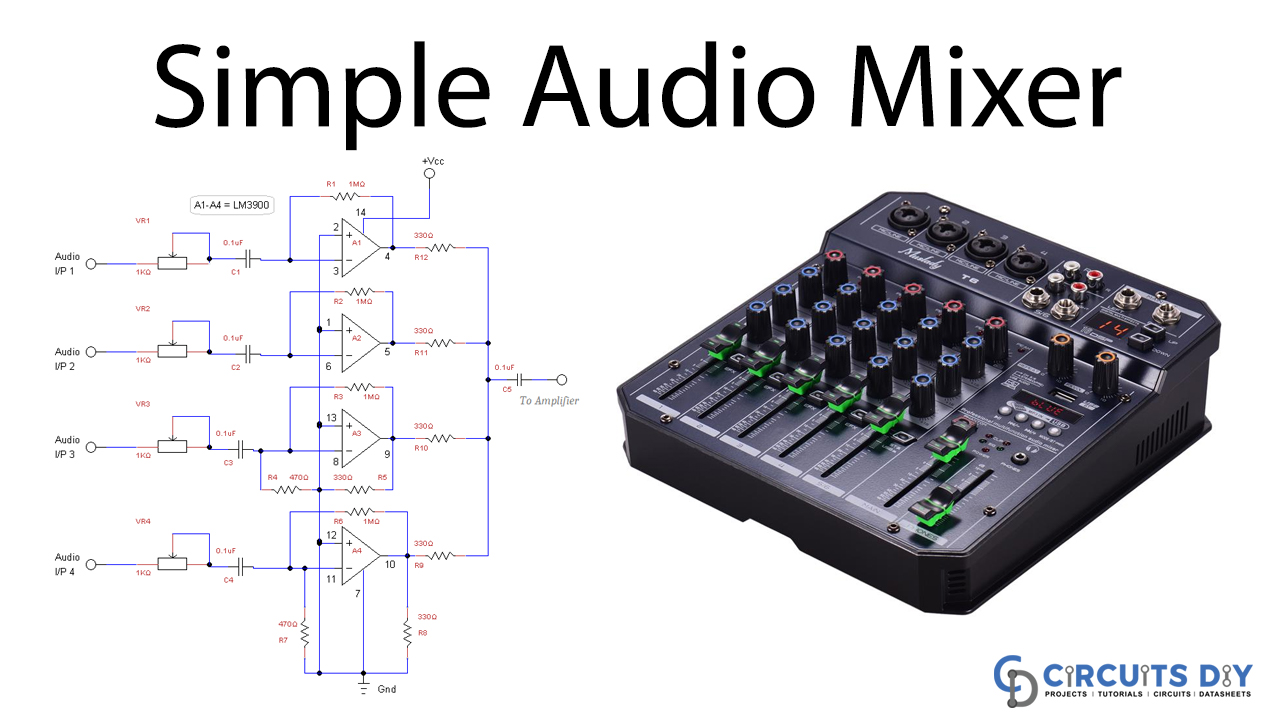 Audio Mixer Circuit LM3900