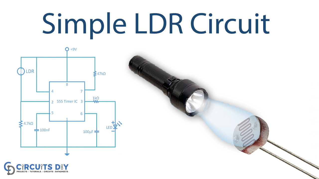 Simple LDR Circuit 555 Timer