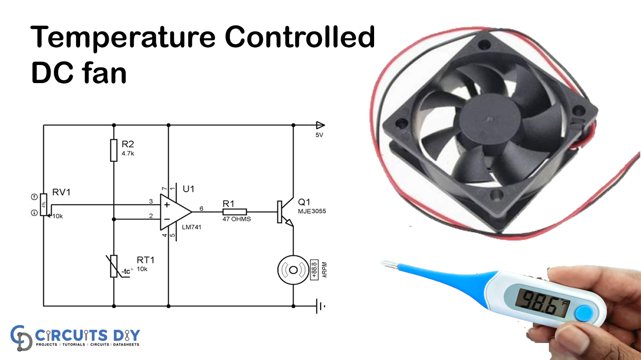 Temperature Controlled DC Fan using Thermistor