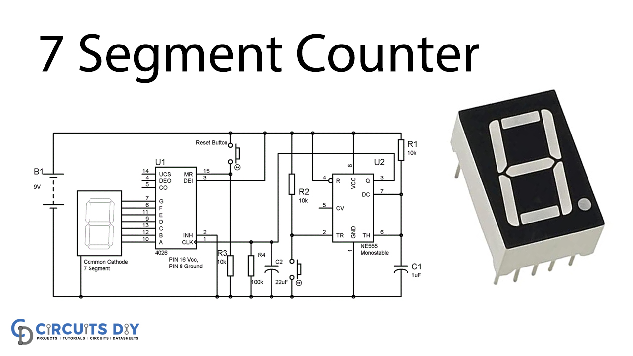 7-Segment-Counter-using-IC-555-and-IC-4026