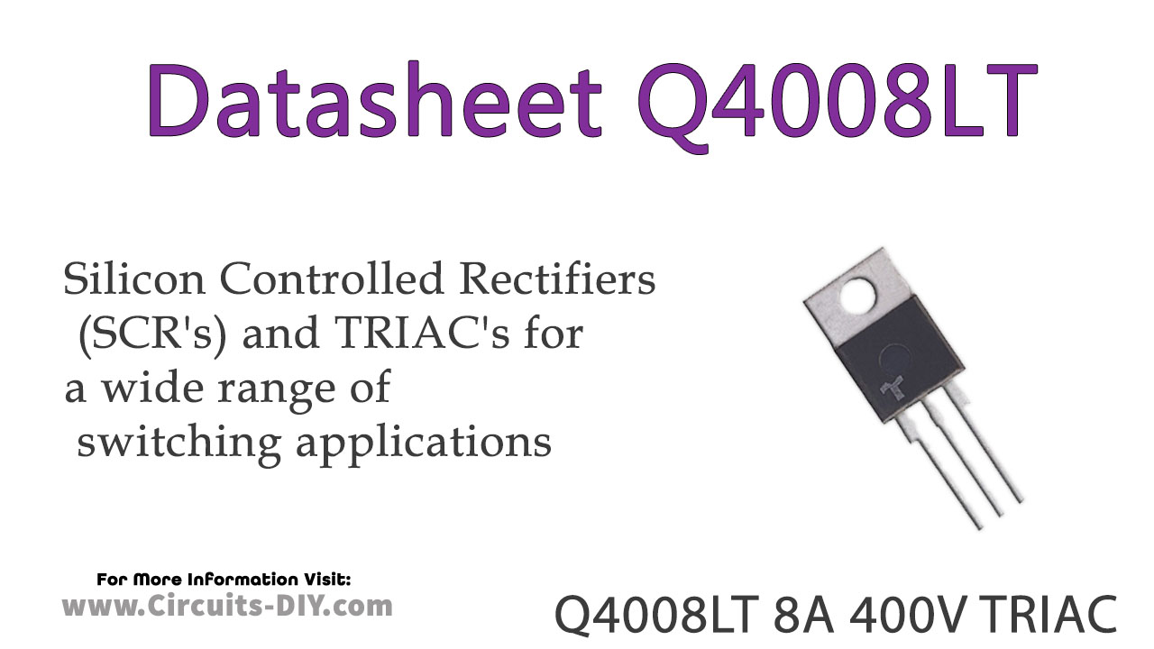 Q4008LT 8A 400V TRIAC – Datasheet
