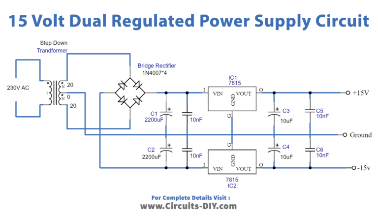 15V Dual Power Supply Regulated