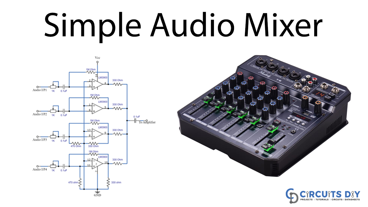 LM3900 Audio Mixer Circuit