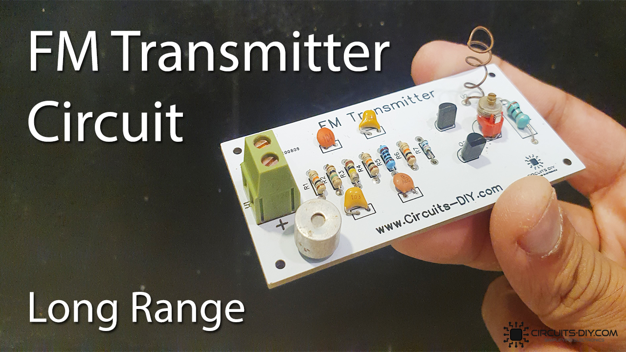 High Range FM Transmitter Circuit using 2N3904 Transistors