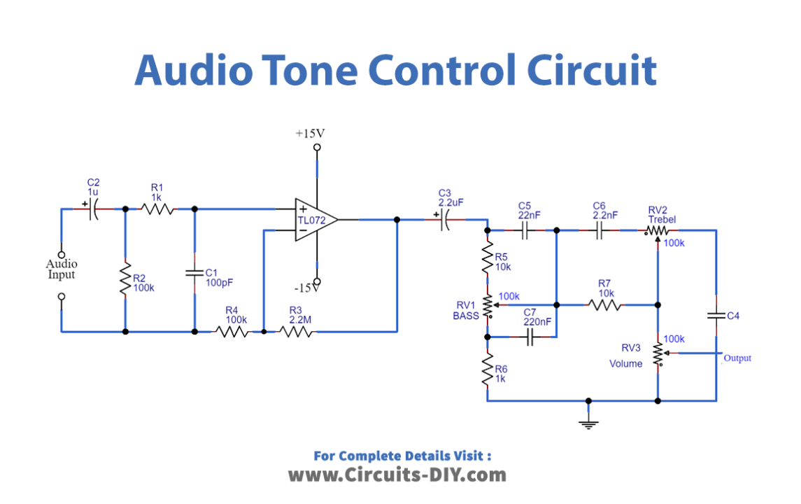 Audio Tone Control Circuit_Diagram-Schematic