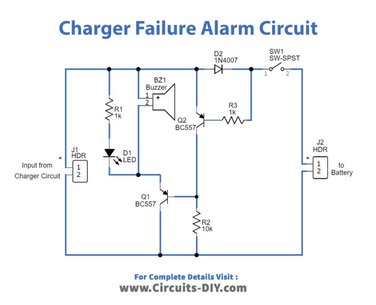 Charger Failure Alarm Circuit