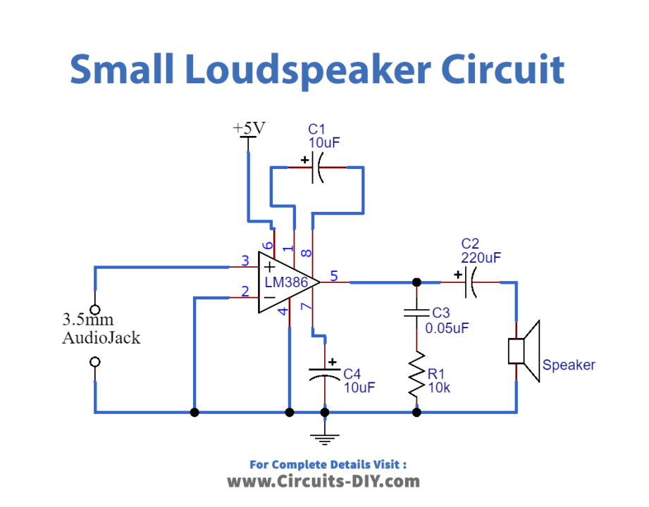 Small Loudspeaker Circuit_Diagram-Schematic