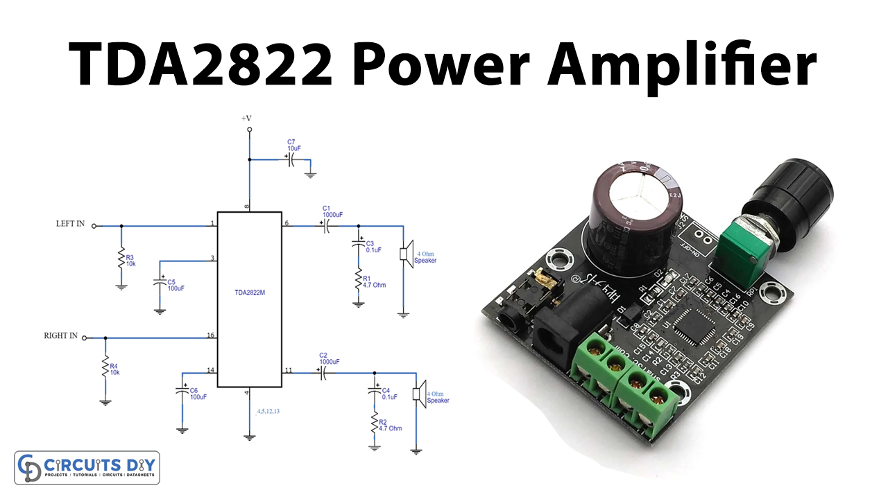 TDA2822-Power-Amplifier-Circuit