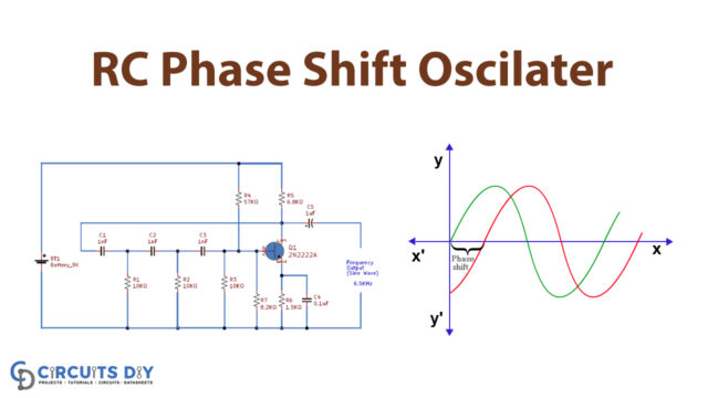 RC Phase Shift Oscillator with 2N2222 Transistor
