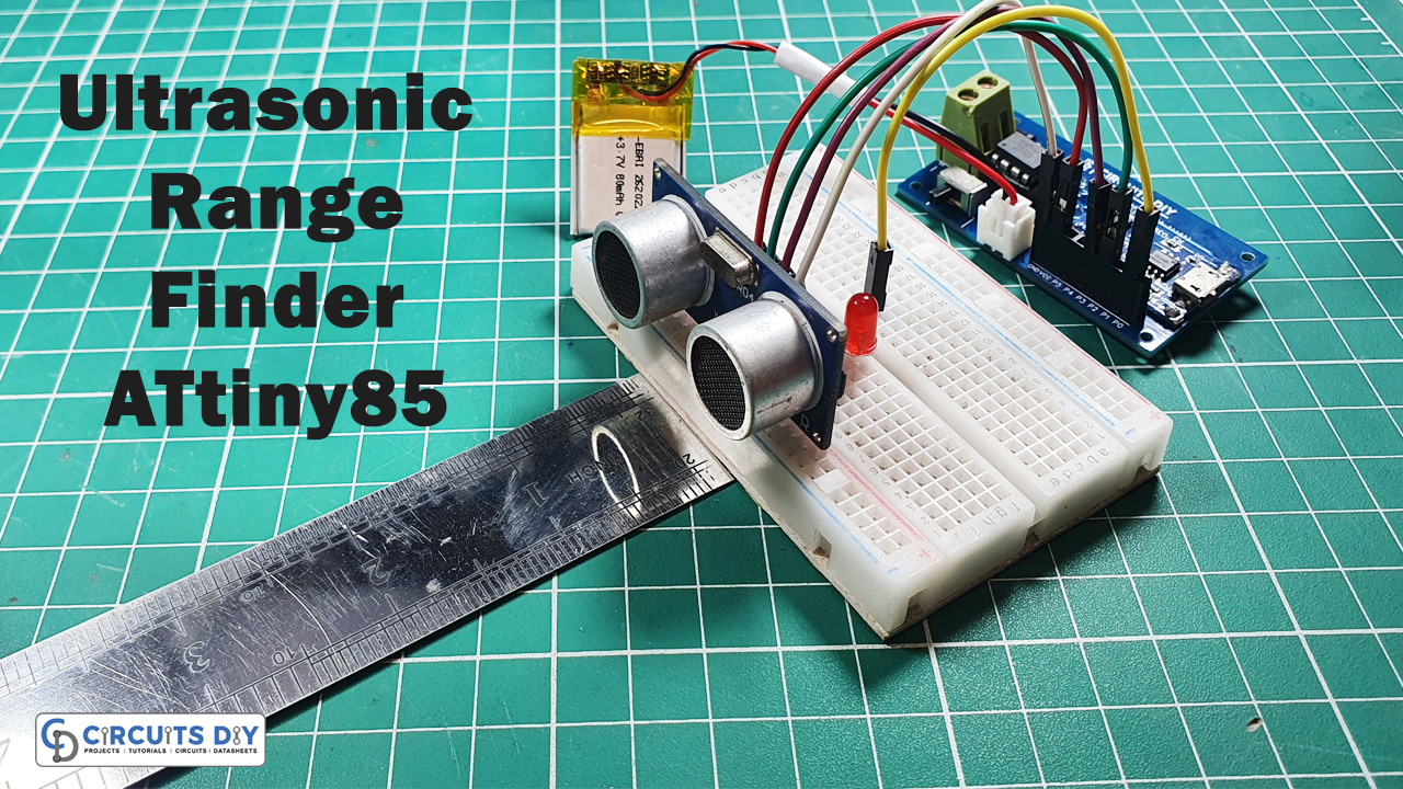 Ultrasonic Range Finder With an ATtiny85 Microcontroller