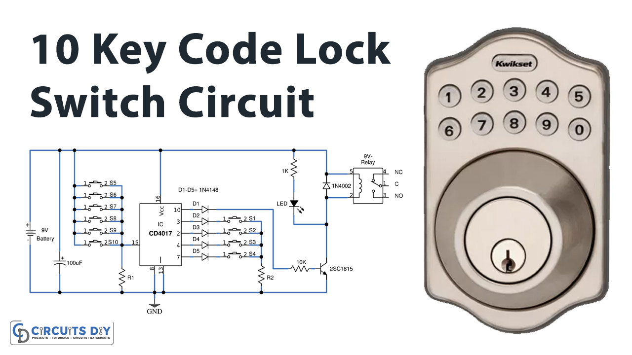 10-Key-Code-Lock-Switch-Circuit