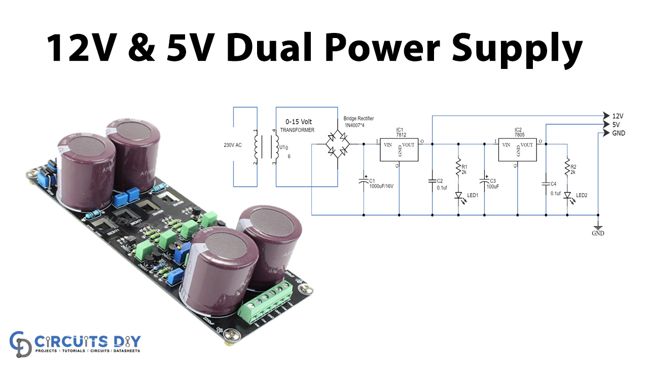 12V & 5V Dual Power Supply