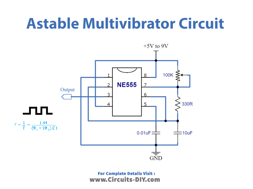 Astable-Multivibrator-Circuit-Diagram-Schematic