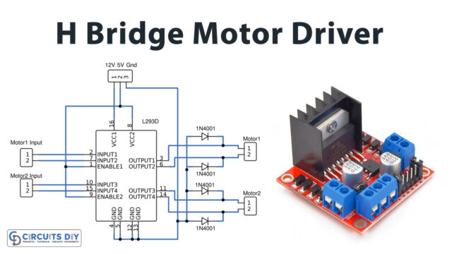 H-Bridge-Motor-Driver-Circuit-using-L293D