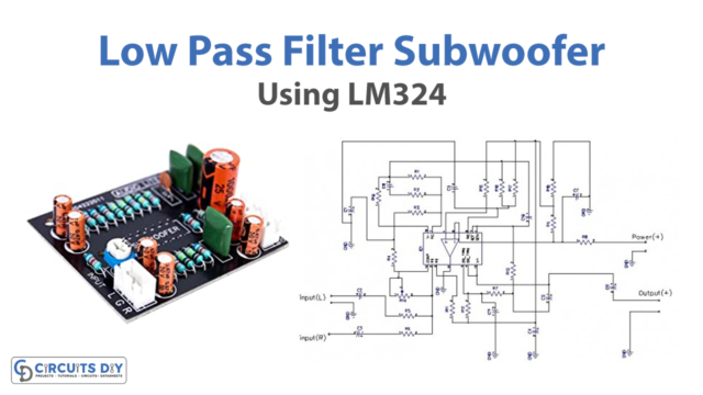 Low Pass Filter Subwoofer Using LM324
