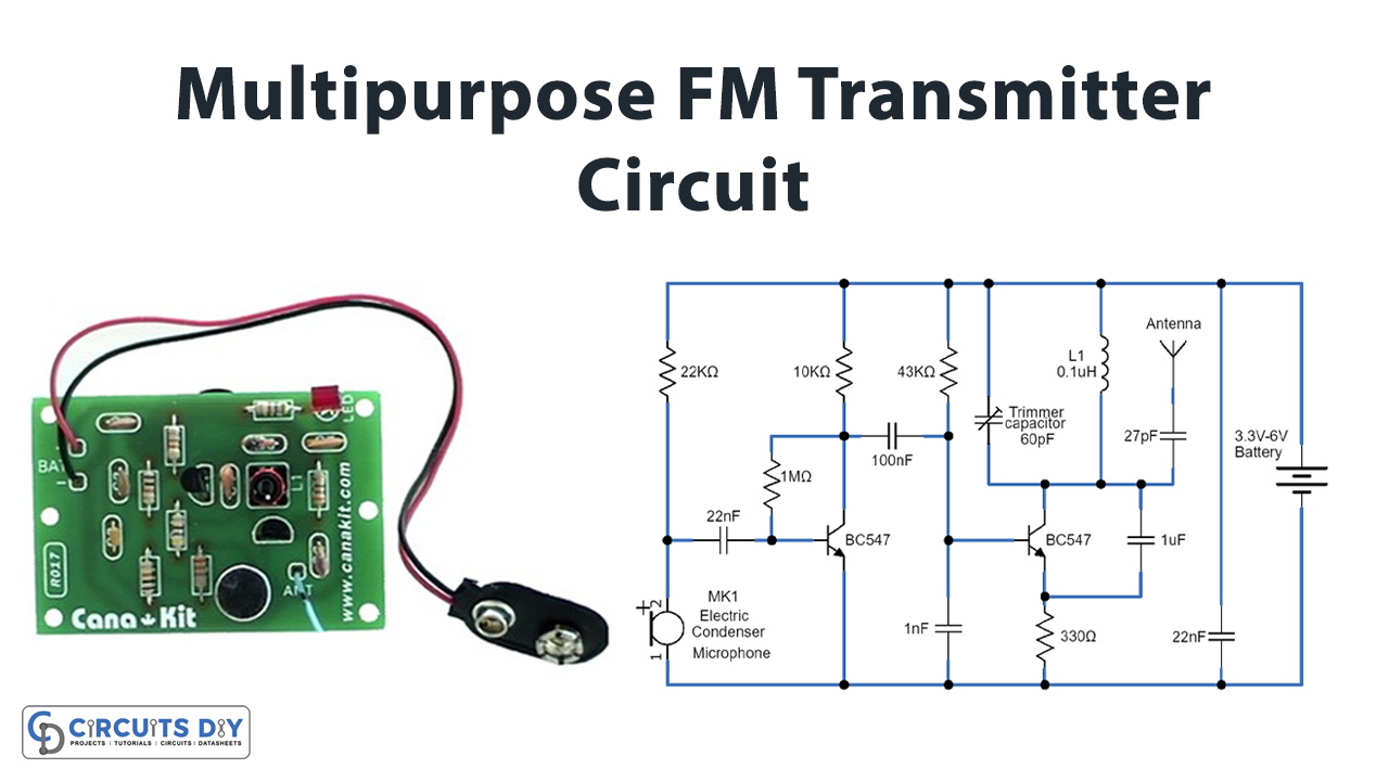 Multipurpose-FM-Transmitter-Electronics-Projects