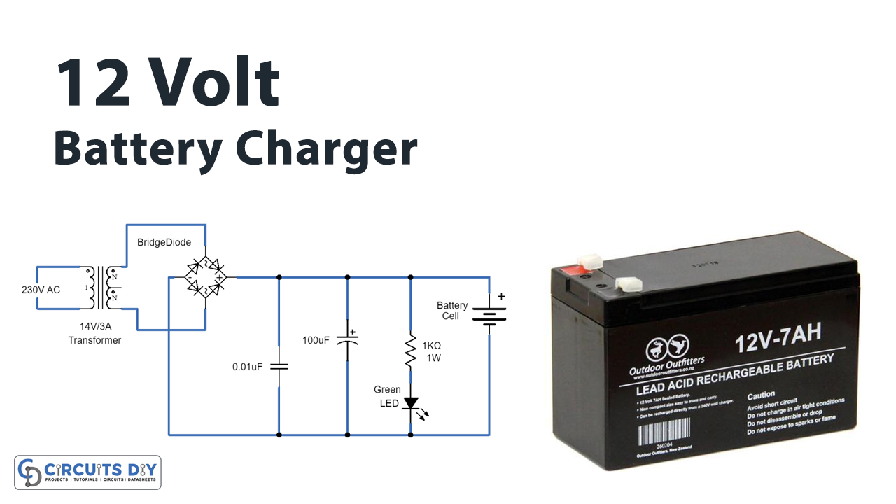 Simple 12 Volt Battery Charger Circuit Diagram