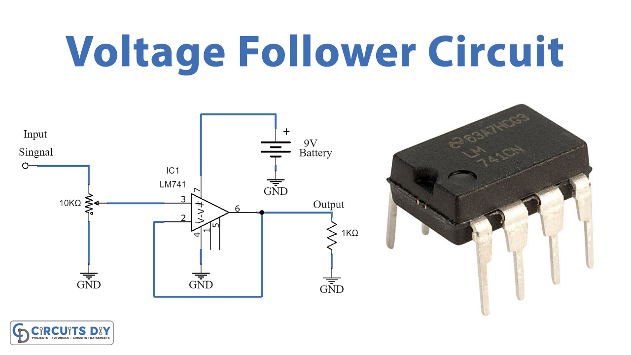 Voltage-Follower-Circuit-op-lm741