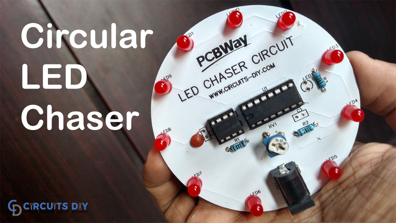 LED Chaser Circuit using 555 and 4017 | Dancing LED | DIY Electronics