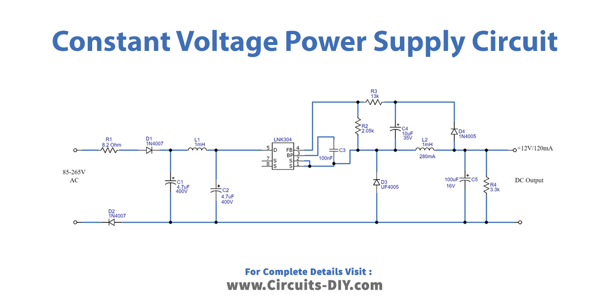 constant-voltage-power-supply-circuit-diagram-schematic