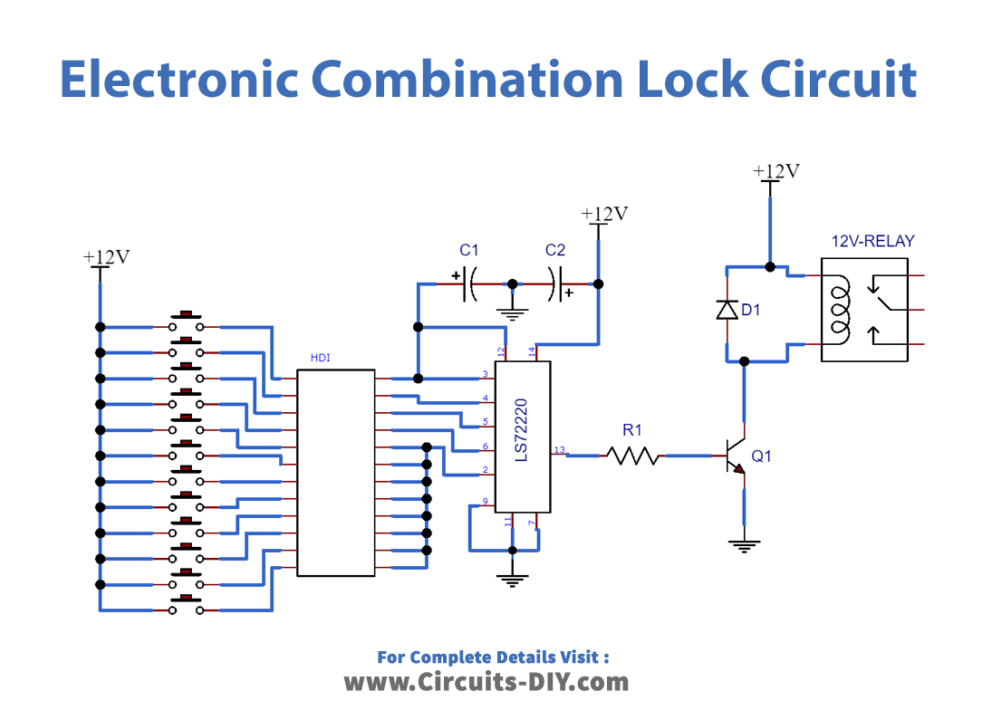 Electronic Combination Lock using IC LS7220