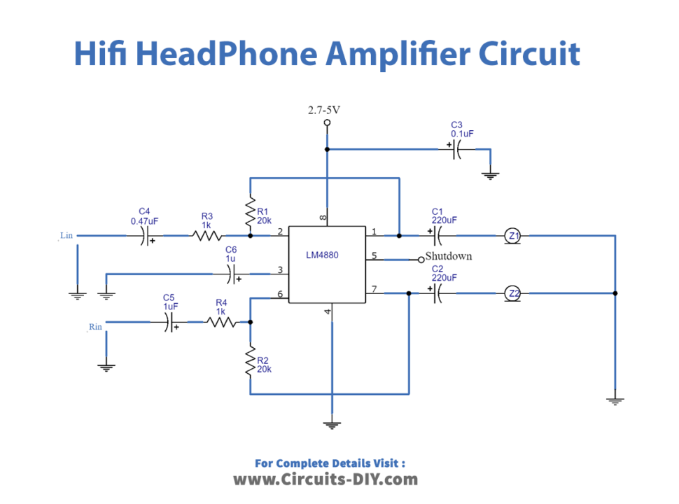HiFi-Headphone-Amplifier-Circuit