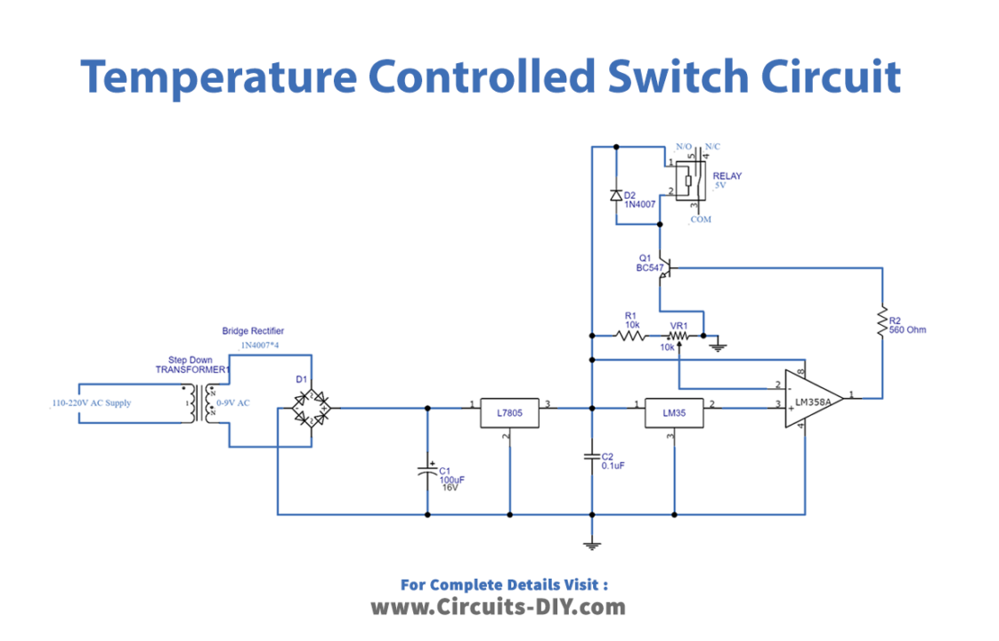 Automatic-Temperature-Controlled-Switch-circuit-diagram-schematic