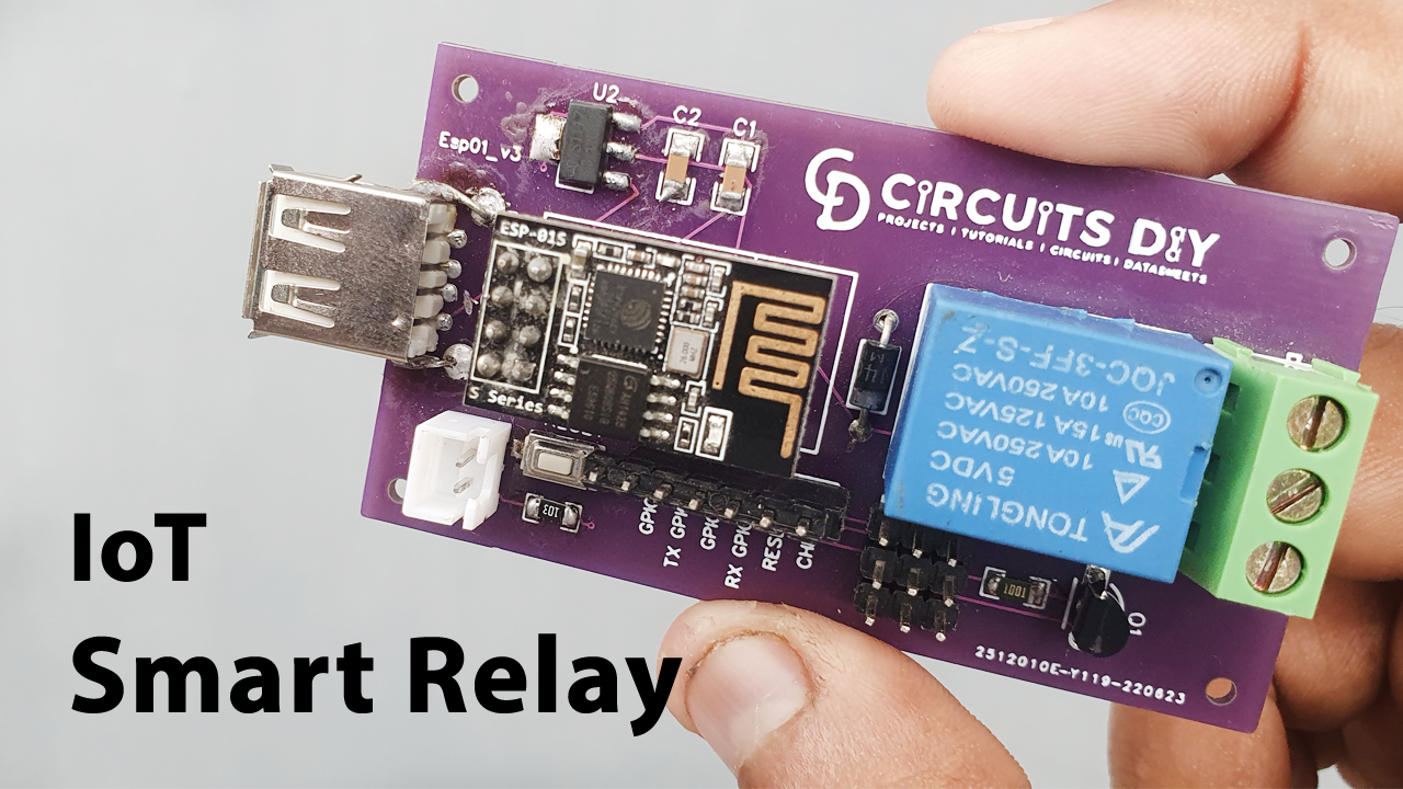ESP8266-01 IoT Smart Relay for Home Automation