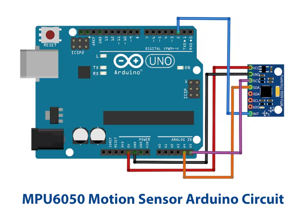 MPU6050 Motion Sensor-Arduino-Circuit-Diagram-Schematic