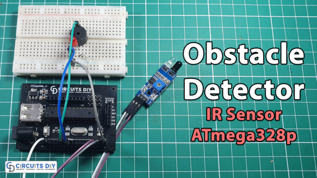 Obstacle-Detector-by-IR Sensor-&-ATmega328-Arduino