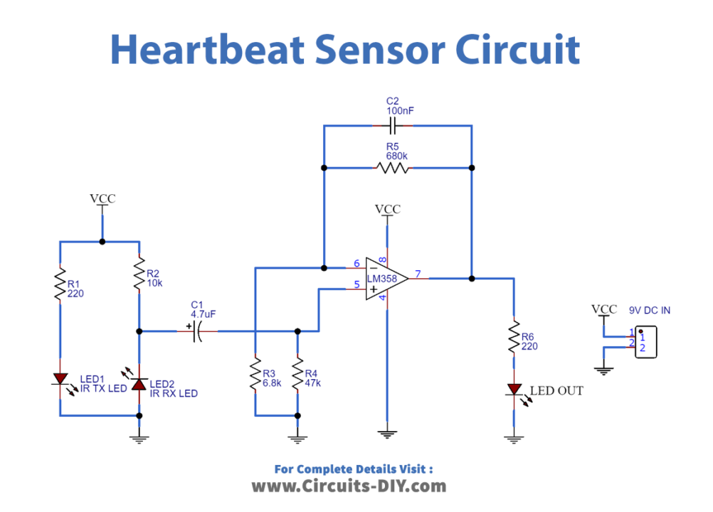 Heartbeat-Sensor-Circuit_Diagram-Schematic