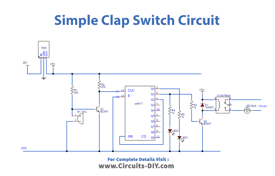 How to Make Clap Switch | DIY Project | Home Automation | Electronics ...