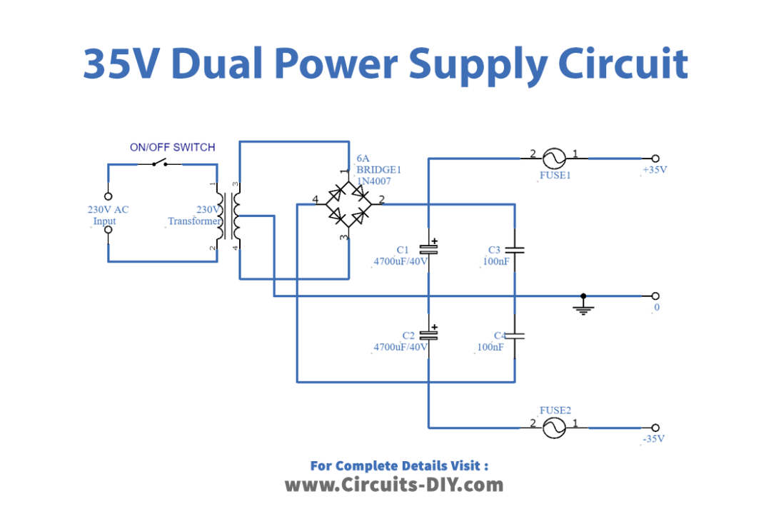 35 Volt Dual Power Supply