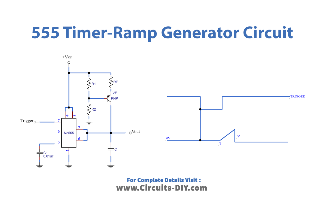 555 Timer-Ramp Generator_Diagram-Schematic