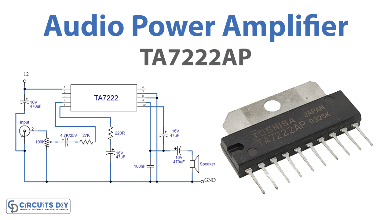 Audio Power Amplifier Circuit TA7222AP