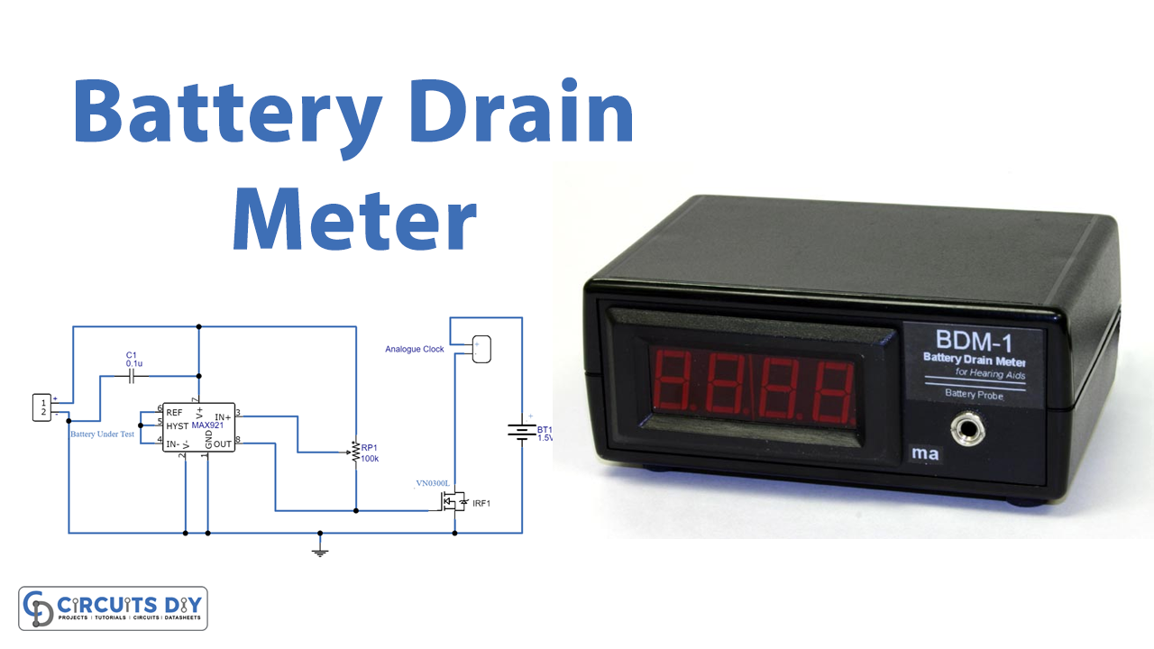 Battery Drain Meter Circuit-diagram