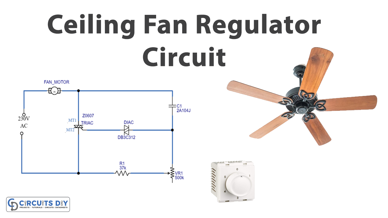 Ceiling Fan Regulator Circuit using Z0607 & DB3C312