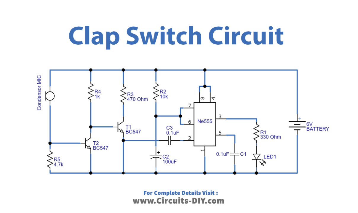 Clap-switch-IC555-circuit-diagram-schematic