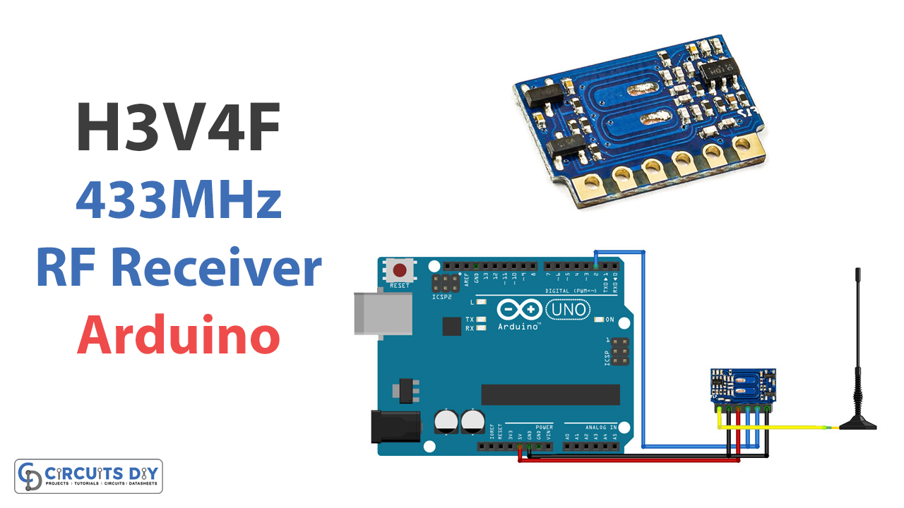 Interfacing H3V4F 433MHz RF Receiver Module with Arduino