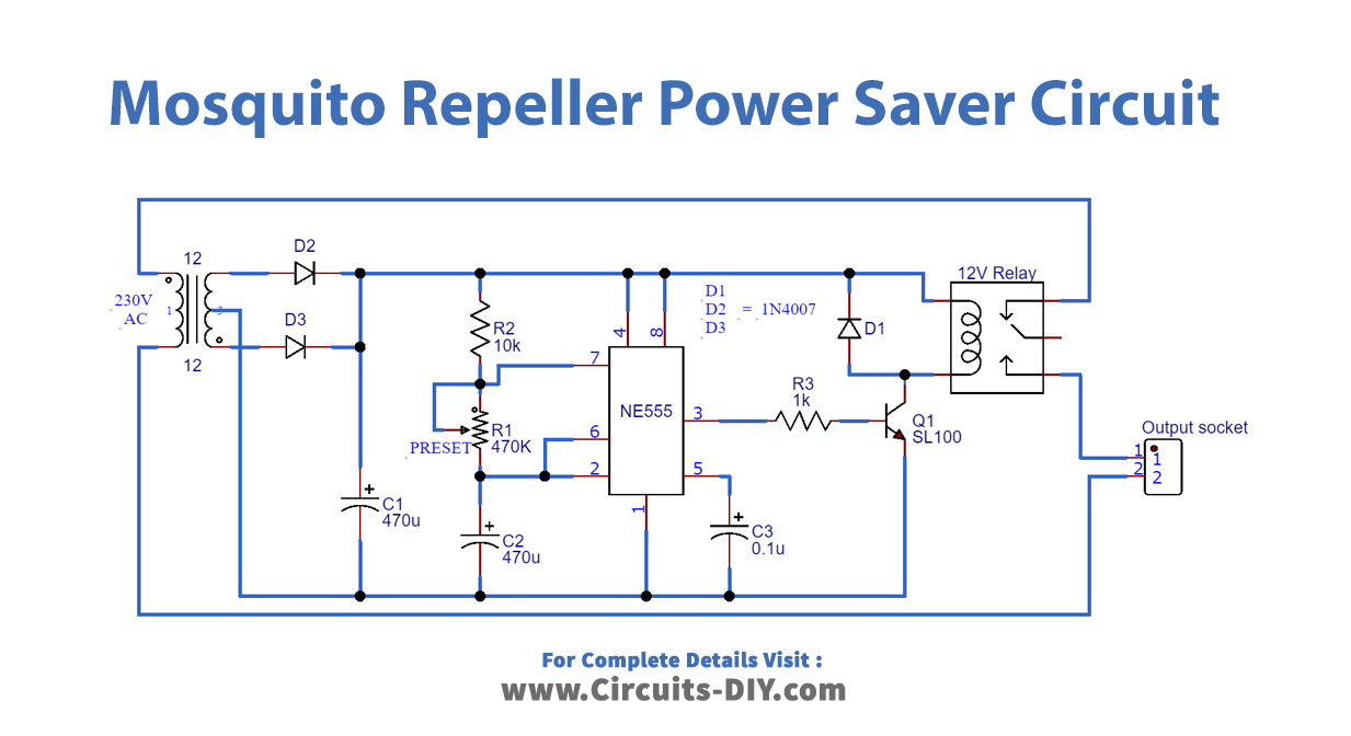 Mosquito Repeller Power Saver Circuit_Diagram-Schematic