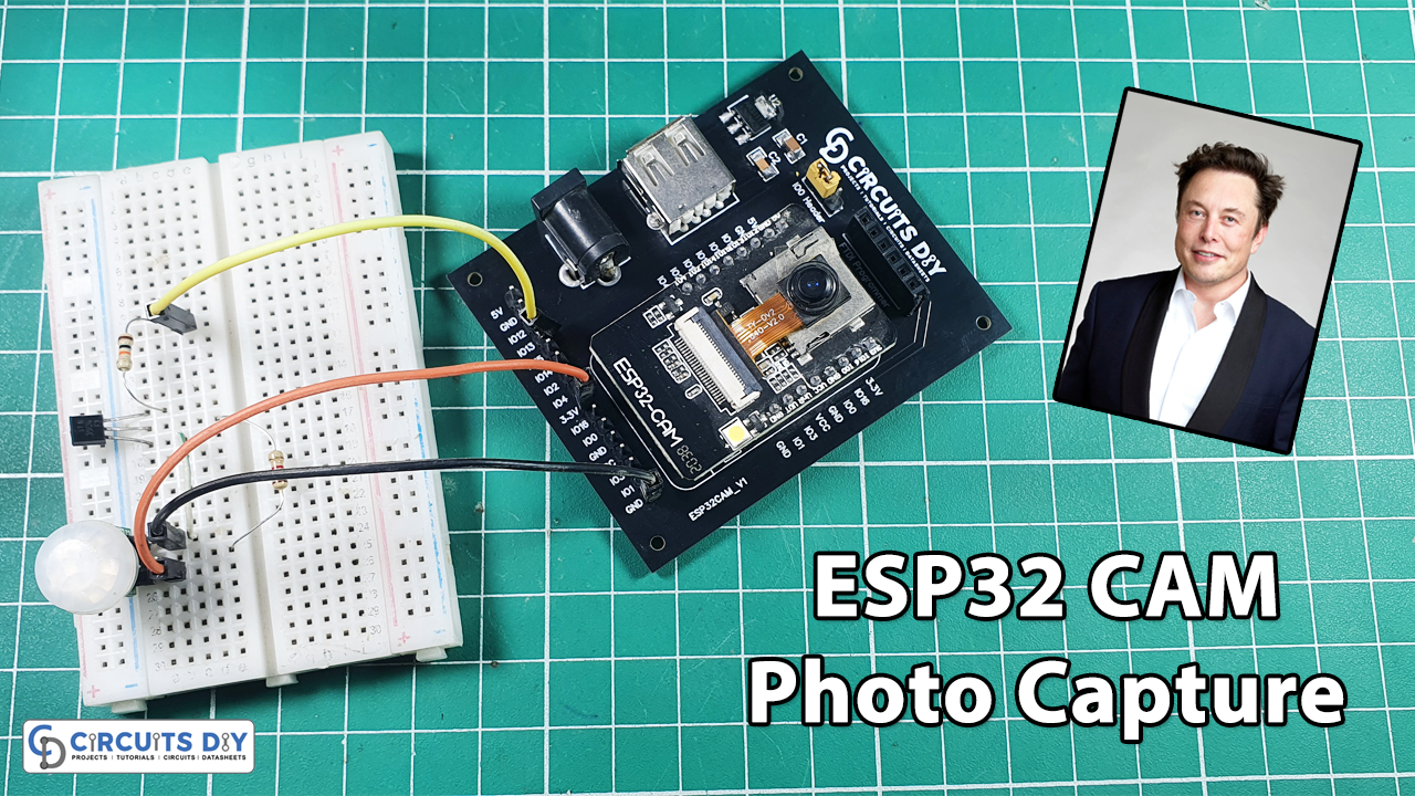 PIR Motion Detector with Photo Capture using ESP32-CAM