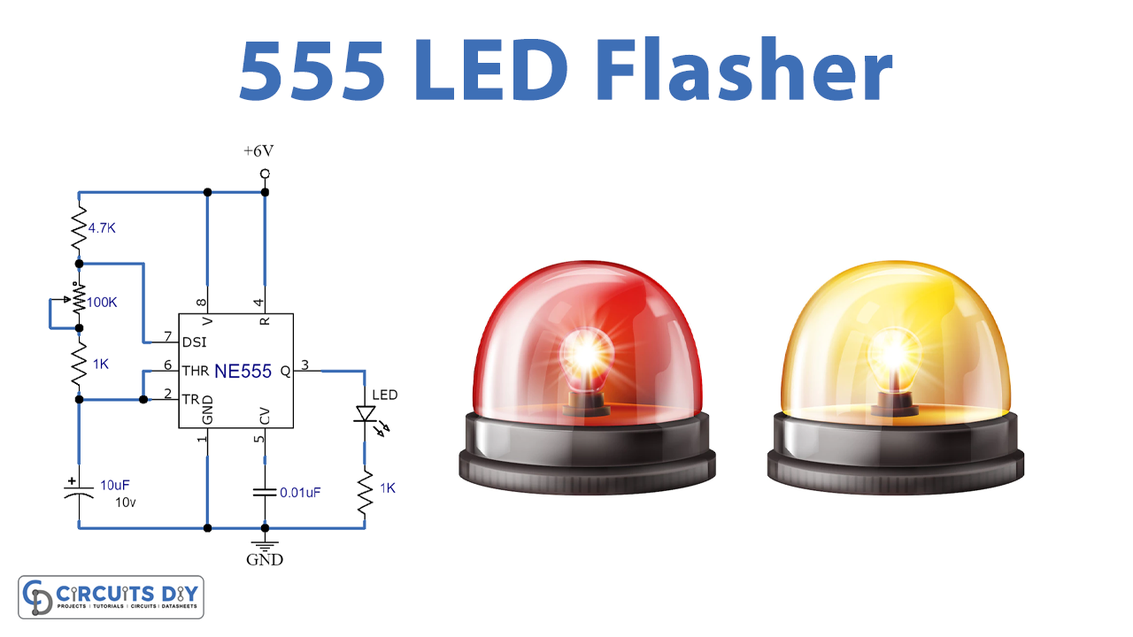 Simple 555 LED Flasher