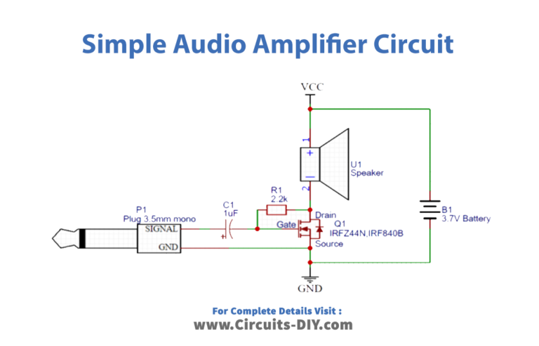 Simple Basic Audio Amplifier Circuit Diagram