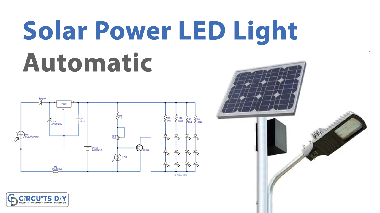 Solar Power LED Light Automatic