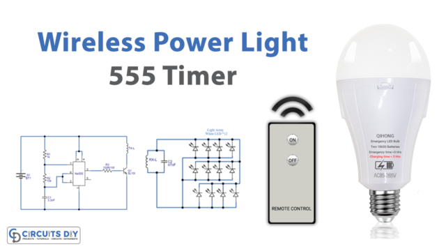 Wireless power Light Array using IC 555