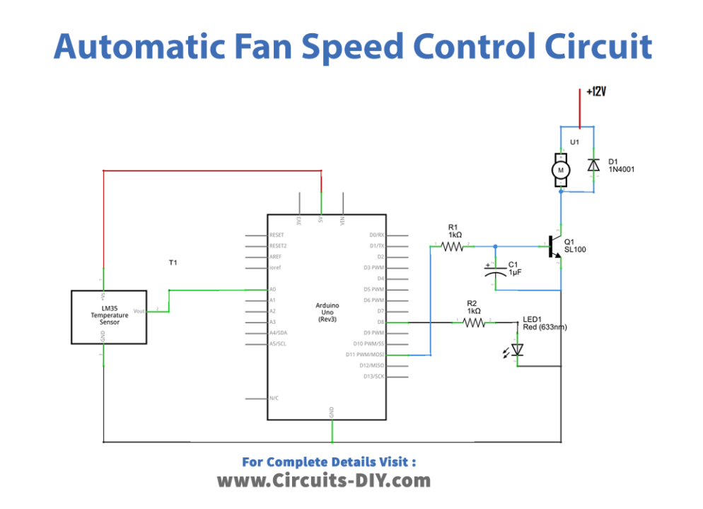 automatic-fan-speed-controller-circuit-by-arduino-Diagram