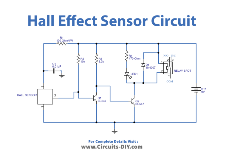 Multipurpose Hall Effect Sensor Circuit Circuit Diagram