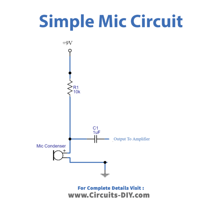 Simple Mic Circuit Circuit Diagram