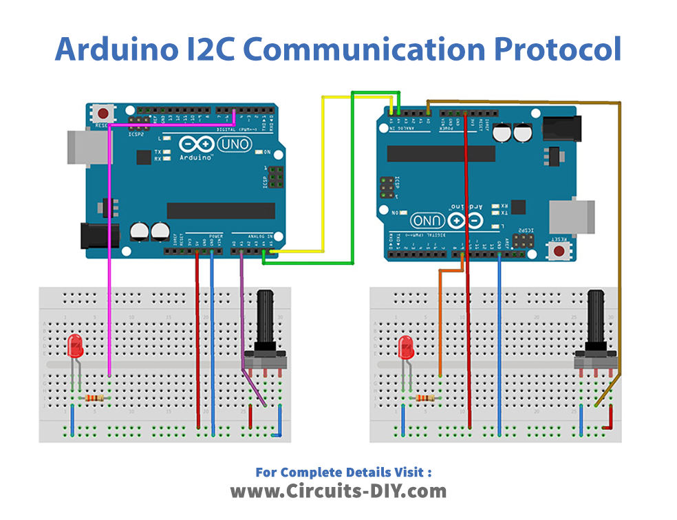 Connect Two Arduino Boards Using I2c Communication Protocol 