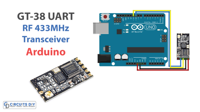 Interfacing GT-38 UART RF 433MHz Transceiver Module with Arduino